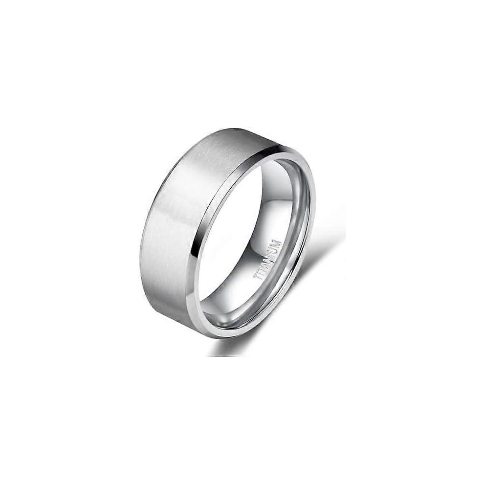 Kikidex (As Show, One Size) Titanium Rings 4Mm 6Mm 8Mm 10Mm Wedding Band In Comfort Fit Matte For Men Women Size 3-15