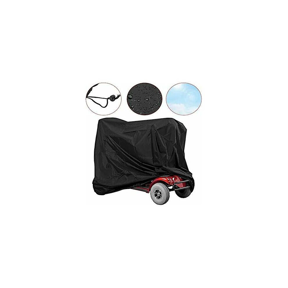 Kikidex (As Show, One Size) Electric Scooter Protection Cover, Waterproof Mobility Scooter Cover, Dustproof, Sunproof, Windproof, And Anti-Uv (140X66x91cm)