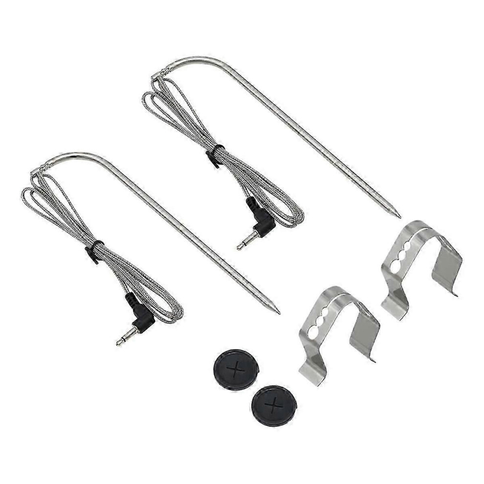 Kikidex (As Show, One Size) Meat Probe For Pellet With Digital Control Meat Probe Capability,Temperature Probes With Probe Clips Grommet