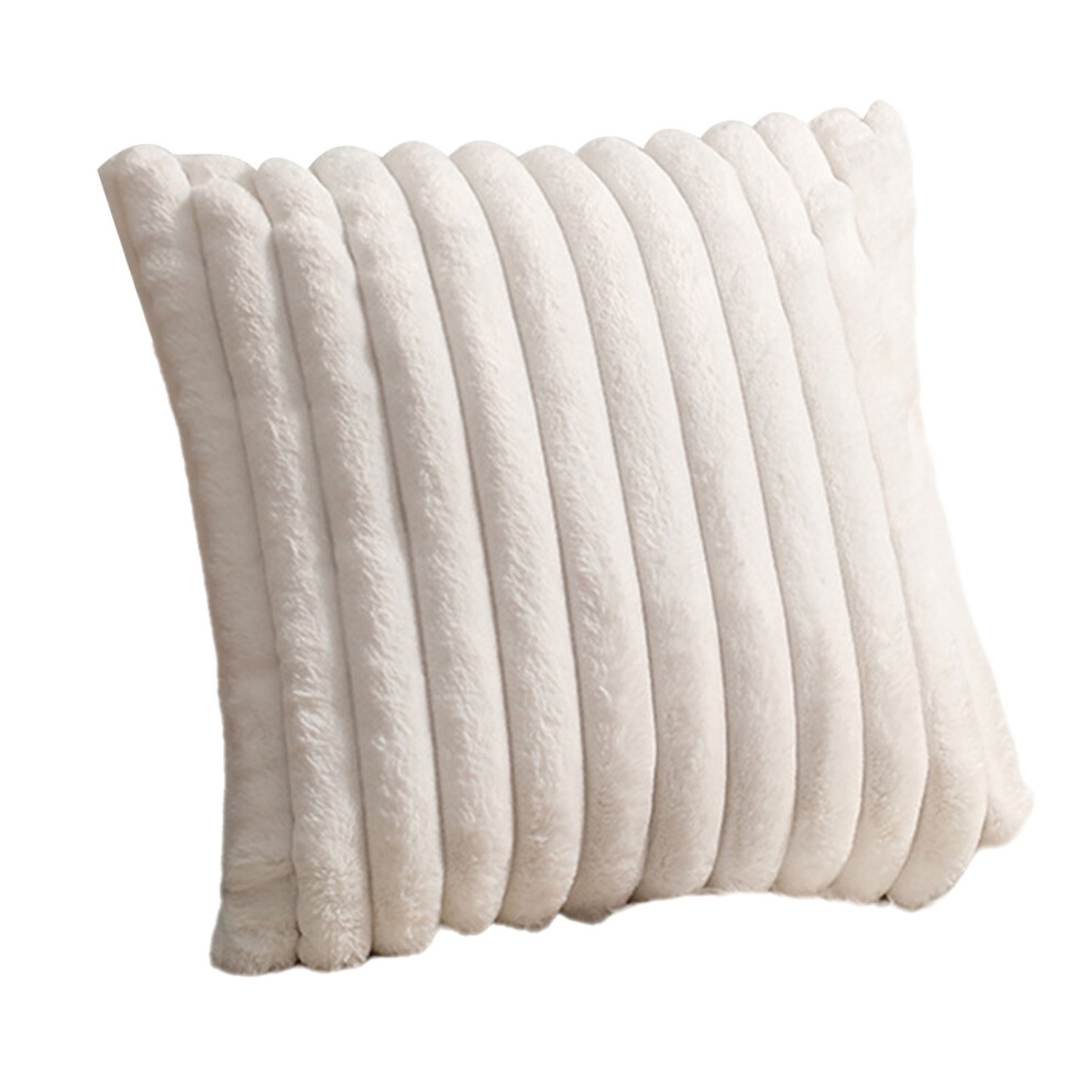 Stylishly Pillow Cover Plushie Cushion Case-450*450Mm White