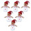 Festival Gingerbreads Man Shape Snacks Storage Jar-Red Hat 1