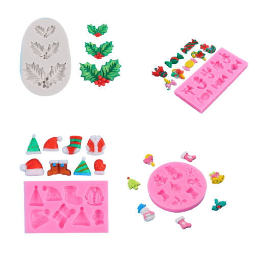 Candy Tree Hat Socks Silicone Mold Fondant Mold DIY-53A 1