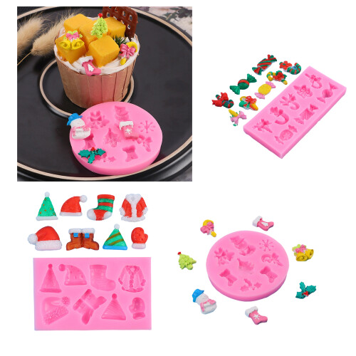 Candy Tree Hat Socks Silicone Mold Fondant Mold DIY-53A 2