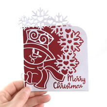 Christmas Snowman Die Cuts for Kid Christmas Card Making DIY