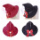 Punk Witch Cap Bowknot Tassels Wizard Hat Halloween-Black 3