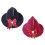 Punk Witch Cap Bowknot Tassels Wizard Hat Halloween-Black 2