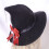 Punk Witch Cap Bowknot Tassels Wizard Hat Halloween-Black 6