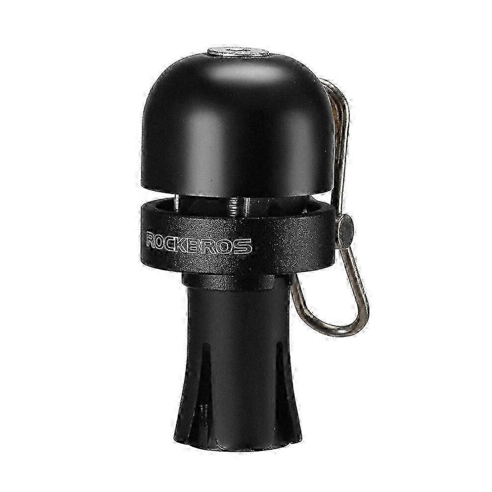 Kikidex (As Show, One Size) Road Bike Bicycle Bell 18-25Mm Handlebar Plug Bell Waterproof High Decibel Bike Horn Black