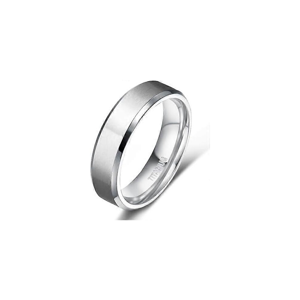 Kikidex (As Show, One Size) Titanium Rings 4Mm 6Mm 8Mm 10Mm Wedding Band In Comfort Fit Matte For Men Women Size 3-15