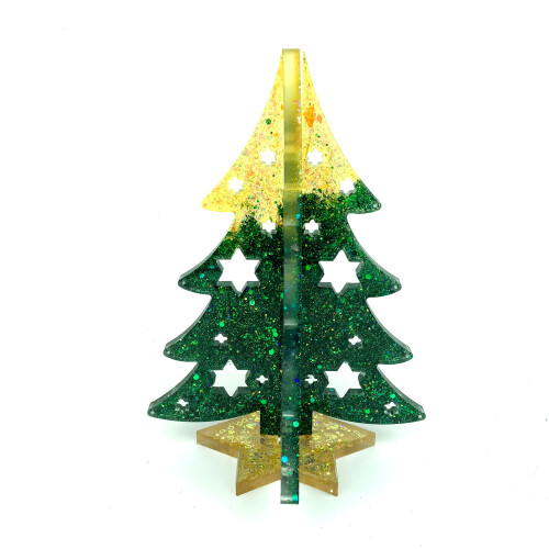 Christmas Silicone Mold Christmas Tree Resin Mold with-Blue 1