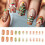 Ensemble de Nail Art de noël, 24 pièces, avec maison en chocolat 2
