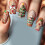 Ensemble de Nail Art de noël, 24 pièces, avec maison en chocolat 3