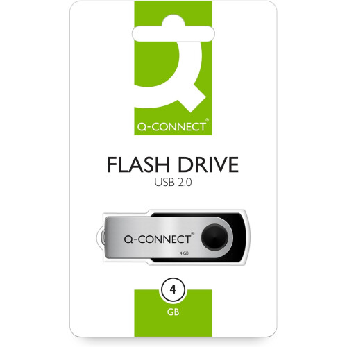 Q-Connect USB 2.0 Swivel 4GB Flash Drive