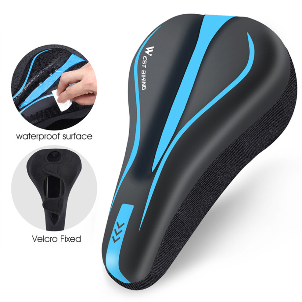 Durable Waterproof Bicycle Seat Cover with Shock-Absorbing Silicone, 290x185x40mm-image-OPC-PMK9GBH-NEW