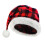 Classical Santa Hat Checkered Santa Caps for Christmas-Red 1