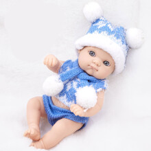 Realistic Baby Girl Newborns Doll 8inch Vinyls Child-Blue