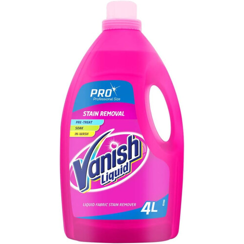 Vanish Vanish Liquid Fabric Stain Removal 4 Litre