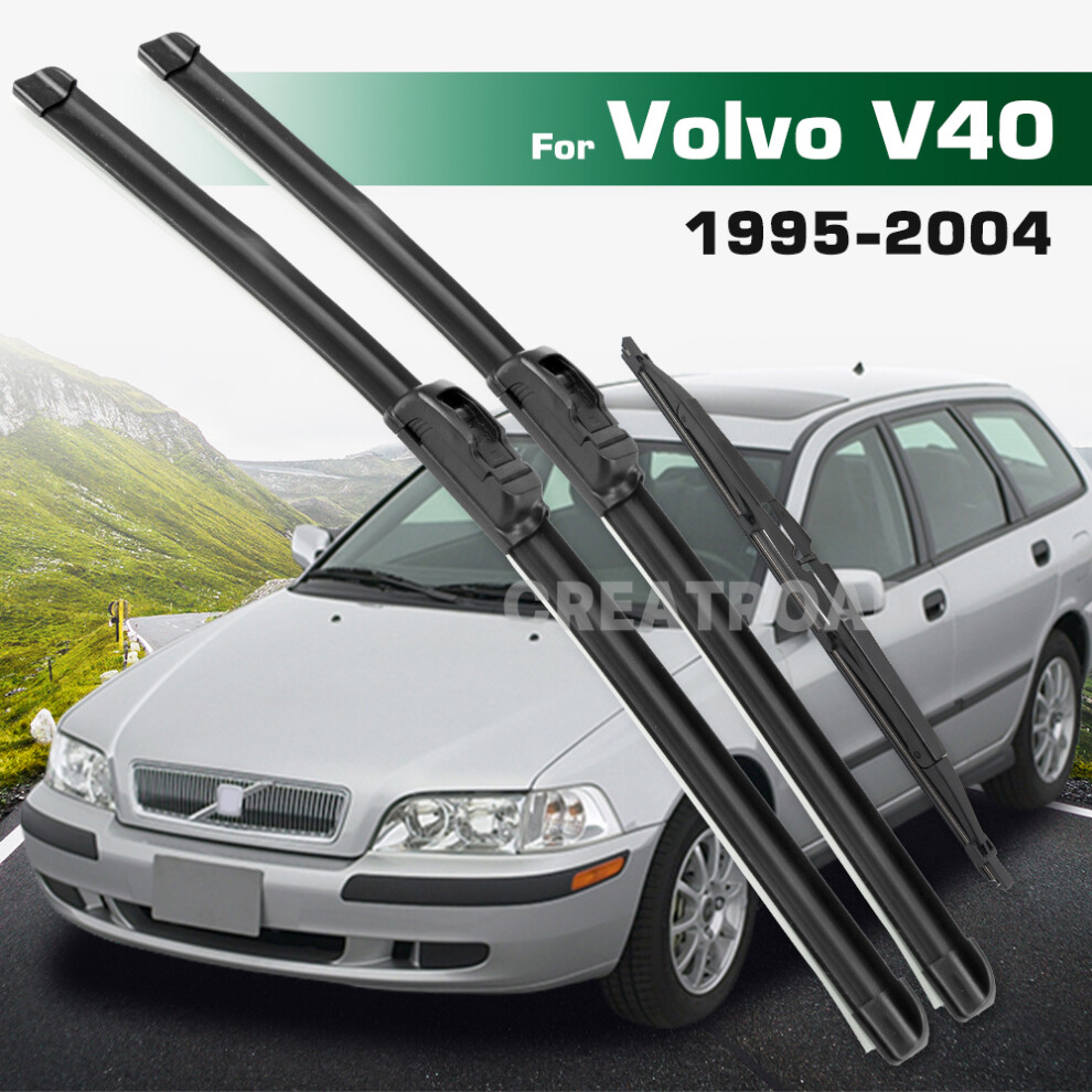 (3Pcs) Wiper Lhd&Rhd Front & Rear Wiper Blades Set For Volvo V40 1995 - 2004 Windshield Windscreen Window Brushes 6935159269302