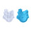Weihnachtsmann-Uhren-Silikonform, Epoxidharz-Form,-Blau 2