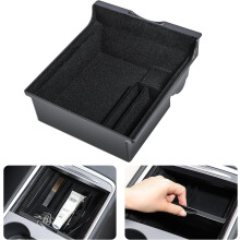 Organizador Topfit para Tesla Model Y 2021 2022 Negro ABS Alta Calidad — accesorios tesla model, interior tesla y