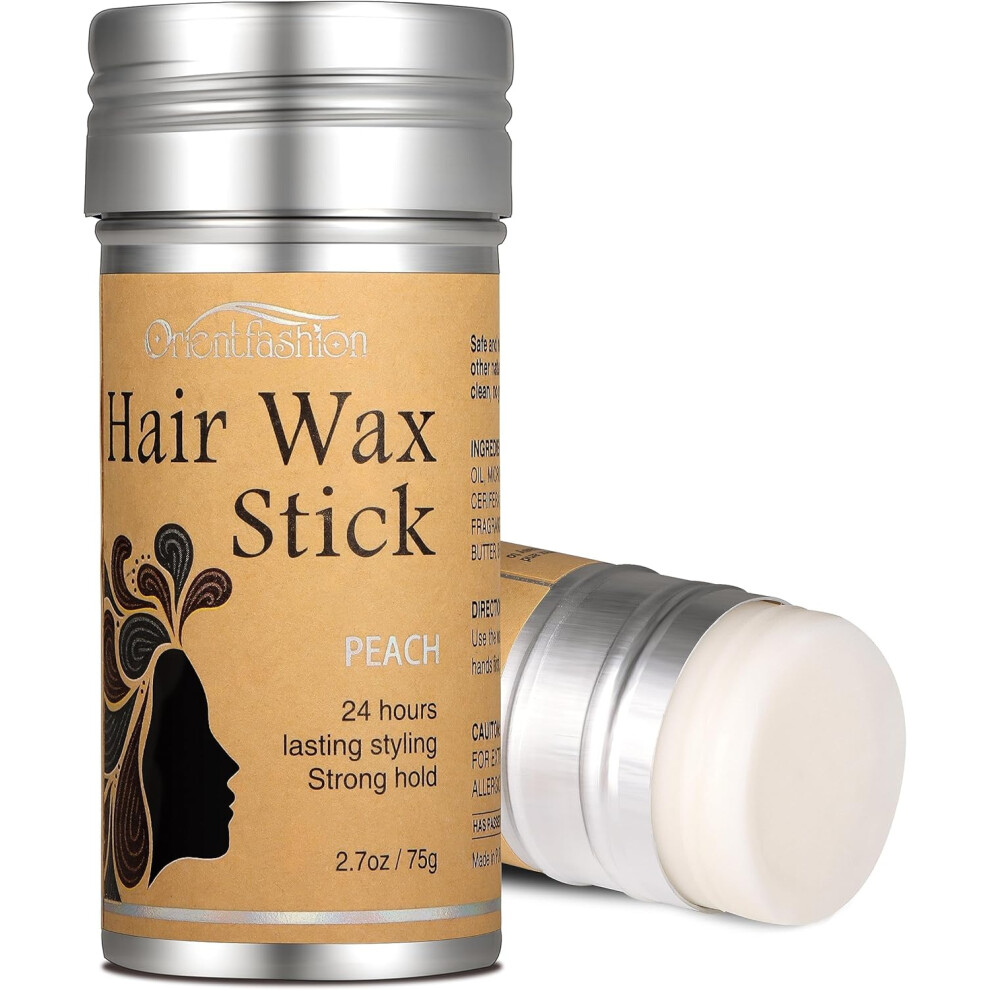 Orientfashion Hair Wax Stick 75g. Smoothing Slick Stick Tames Flyaways, Frizz & Edges. Non-Greasy High Shine for Men & Women