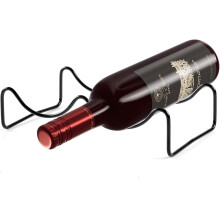 Porte-bouteilles Élégant TONLEA - Design Pratique Noir 6cm x 23.5cm x 14cm