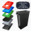 60 Litre Slim Bin Grey Base & 2 Hole Grey Lid 7
