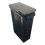 87 Litre Slim Bin, Black Base & Black Hinged Lid 5