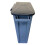 60 Litre Slim Bin, Grey Base & Black Hinged Lid 5