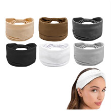 VENUSTE Serre-têtes Larges pour Femmes 6 Pièces Couleurs Assorties