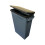 60 Litre Slim Bin, Grey Base & Black Hinged Lid 2