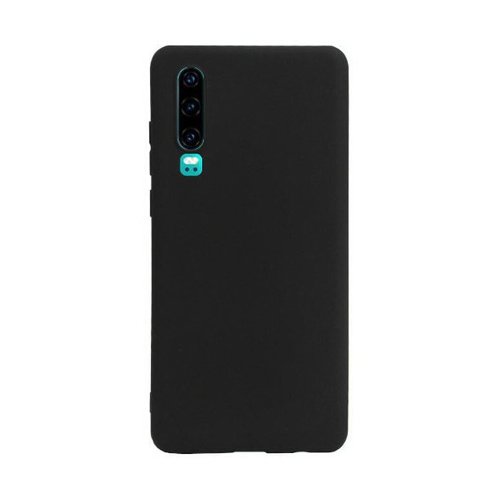 Photos - Case Black Silicone  for Huawei P30 - Slim Shockproof Protective Cover with Raised Edges for Scratch & Drop Protection