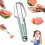 Coupe-pastèque melon couteau dénoyauteur fourchette 3en1 acier inoxydable 1
