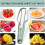 Coupe-pastèque melon couteau dénoyauteur fourchette 3en1 acier inoxydable 2
