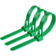 Lot de Serre-Câbles Résistants Verts 100 pièces 20 x 4,8 cm