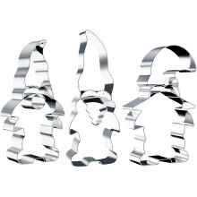 Ensemble d'emporte-pièces de Noël 3 pièces en acier inoxydable 13,5 cm