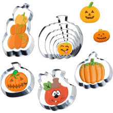 Zestaw 9 Foremek Halloweenowych w Kształcie Dyni Wycinanie Ciastek
