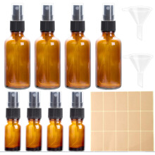 Butelki z Rozpylaczem Szklane 4x50 ml i 4x10 ml z Lejkami i Etykietami