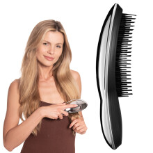 Brosse à Cheveux Fins, Nœuds, Abîmés, Mouillés Argentée