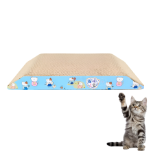 Grattoir pour Chat en Carton Jouet Lit Corbeille Vague 22x36x4 cm Transat Horizontal