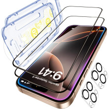 Protection écran en verre trempé pour iPhone 16 Pro Max Protection caméra 2 pièces