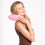 Oreiller de Voyage Gonflable Ergonomique Rose AJK 4