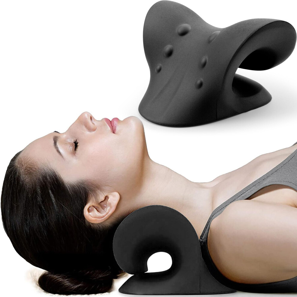 Restcloud Neck And Shoulder Relaxer Pillow - Cervical Traction Device For Pain Relief, Spine Alignment & Posture Correction