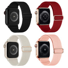 Bracelet réglable pour Apple Watch SE Ultra 2/1, ensemble de 4 pièces, confort et style pour tous les poignets de 115 à 240 mm