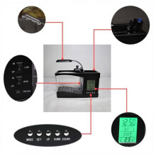 Multifunktionaler USB Mini-Aquarium mit LCD- und LED-Beleuchtung, 24x10x19cm