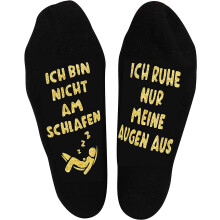 Chaussettes antidérapantes amusantes avec inscription en allemand Cadeau universel