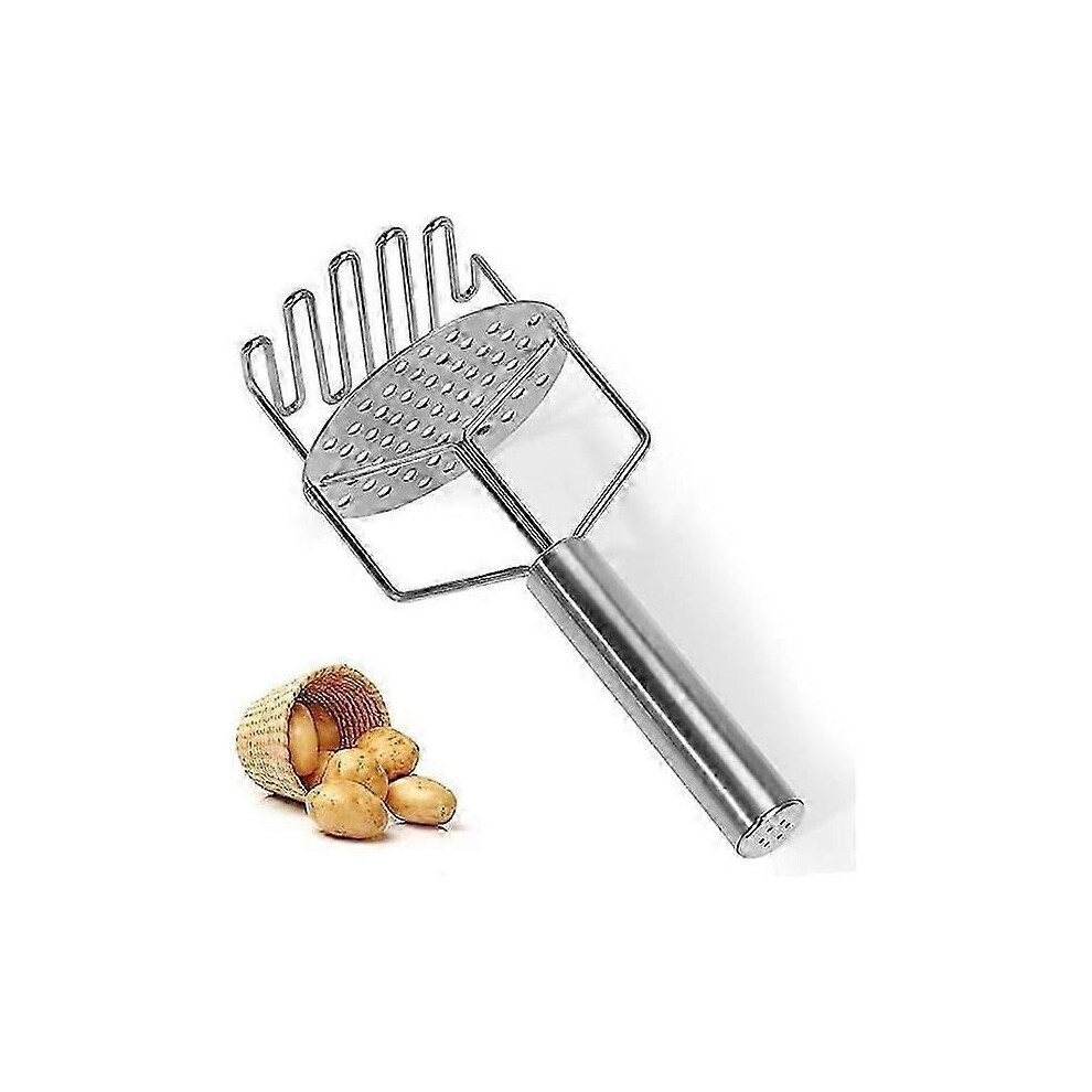 Kikidex (As Show, One Size) Manual Potato Masher, Stainless Steel Potato Masher, Potato Masher