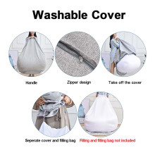 Großer Sitzsackbezug für Couch, Indoor-Liegessessel, Stoff, S/M/L