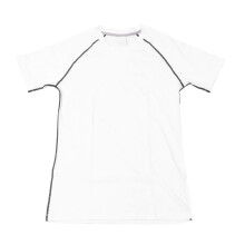 (White M) Men Fitness Shirt Quick Dry Slim Breathable Workout Top White L