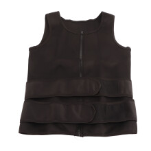 (Black XXL) Men Slimming Vest Sweat Absorption Weight Lifting Black XXL